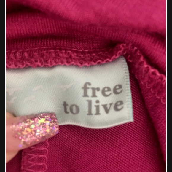 Free to Live Magenta Maxi Skirt Size L - Picture 3 of 4